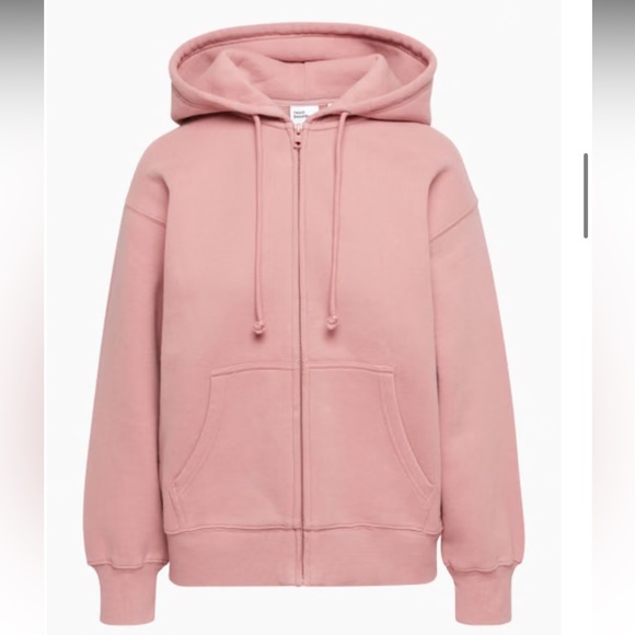 Aritzia TNA cozy fleece boyfriend zip - Picture 1 of 3